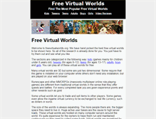 Tablet Screenshot of freevirtualworlds.org